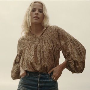 Dôen Floral Thistle Top, NWT XS